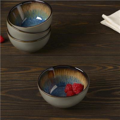 Monroe Blue Set of 4 Fruit Bowls