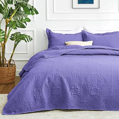 Amazon.com: Loves cabin Oversized King Size Quilt Bedding Set Bluish Grey Bedspreads - Oversized King Lightweight Bedspread Comforter - Coin Pattern
