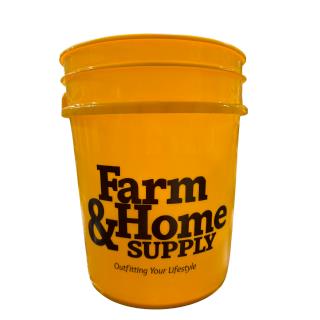 Farm & Home - DeWalt Logo 5 Gallon Bucket - Yellow
