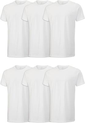 Amazon.com: Fruit of the Loom Mens Stay Tucked Crew T-Shirt - X-Large - White (Pack of 6) : Clothing, Shoes & Jewelry