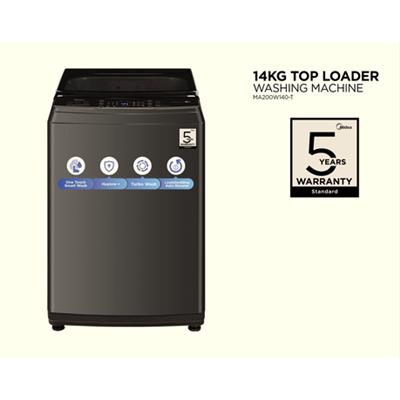 Midea Top Loader Washing Machine 14kg - Titanium | Shop Today. Get it Tomorrow! | takealot.com