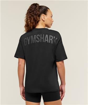 Gymshark Power Oversized T-Shirt - Black | Gymshark