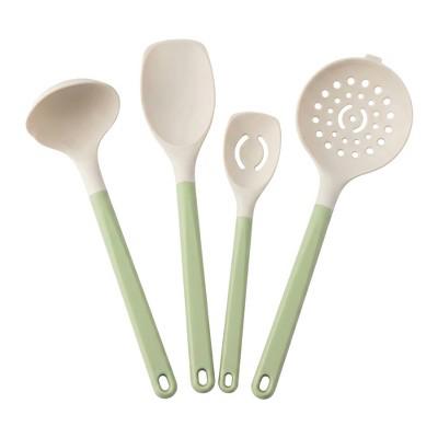 REGALWOVEN DRMHM Silicone Heat Resistant Dishwasher Safe Durable Cooking Spoon 4 Pack Green : Target