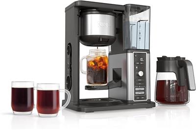 Amazon.com: Ninja Hot & Iced XL Coffee Maker with Rapid Cold Brew, 4 Brew Styles, 8 Sizes Small Cup to Travel Mug, Single-Serve Coffee Brewer, 12-Cup