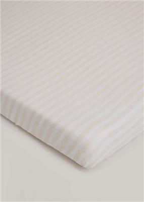 Beige & White Fitted Cot Sheet – Baby Jalebi