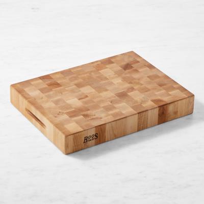 Boos End-Grain Rectangular Maple Wood Chopping Board | Williams Sonoma