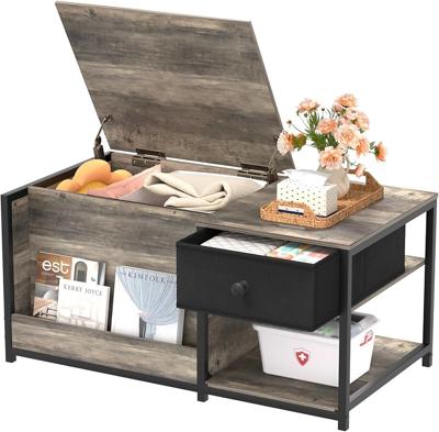 Amazon.com: SINPAID Coffee Table with Storage, Rectangular Coffee Tables for Living Room, Farmhouse Coffee Table with Hidden Storage Compartment and A