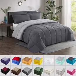 HIG 3PC Down Alternative Comforter Set - All Season Reversible Comforter with Two Shams happy fluffy cloud bed - TikTok Shop