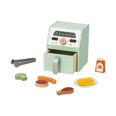 Tooky Kids Play Air Fryer Toy | Wooden Kitchen Role-Play Set – Boori