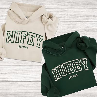 Custom Wifey and Hubby Hoodie: Personalized Couples Matching Sweatshirt - Etsy Canada