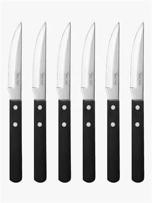Robert Welch Trattoria Bright Steak Knife Set, 6 Piece