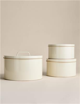 SET OF 3 METAL CAKE TINS | M&S