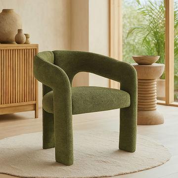 KC FURN – Gevani Fabric Dining Chair (Green)