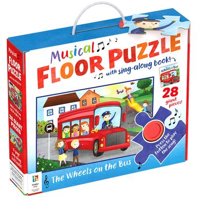 Musical Floor 28-Piece Puzzle with Sing-Along Book: The Wheels on the Bus From 7.00 GBP | The Works