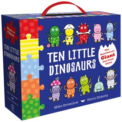 Ten Little Dinosaurs: Book and Jigsaw By Mike Brownlow & Simon Rickerty | The Works