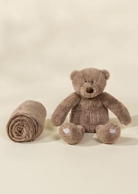 Bear Plush Toy & Snuggling Blanket – Coco Village