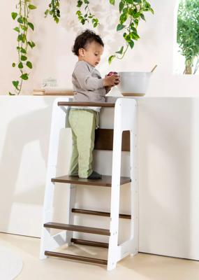 Learning Tower - Walnut & White – Coco Village