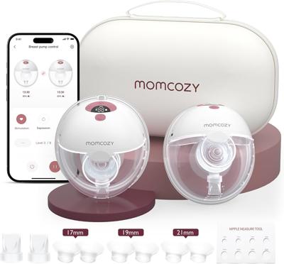 Amazon.com : Momcozy M5 Smart APP Controlled Wearable Breast Pump, Hands-Free Wireless Electric Pump, 3 Modes 9 Suction Levels, BPA-Free, Portable Lig