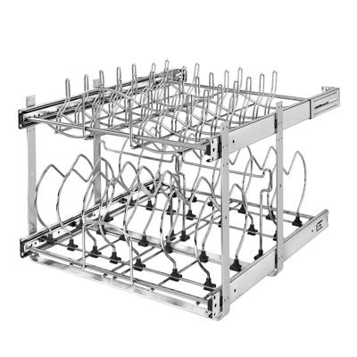 Rev-A-Shelf Chrome Pull Out Cabinet Pot and Pan Organzier, 21" Width, 5CW2-2122-CR 5CW2-2122-CR - The Home Depot
