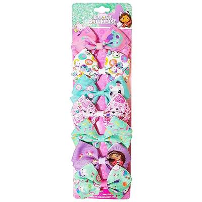 Gabbys Dollhouse Hair Bows - Hair Accessories Gift Set - 7 Pcs 4 Inch Bundle for Girls Different Character on each Hair Clip Kids Bow - Alligator Cli