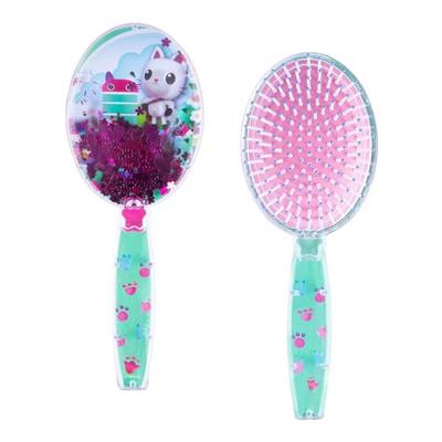 Gabbys Dollhouse Hair Brush with Magical Sparkling Stars Confetti HairBrush - Kids Ages 3+