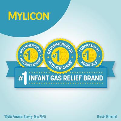 Amazon.com: MYLICON Infants Gas Relief Drops for Infants and Babies, Dye Free Formula, 1 Fluid Ounce : Health & Household