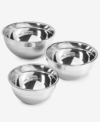 Arch Studio Stainless Steel Mixing Bowls, Set of 3, Exclusively at Macys - Macys