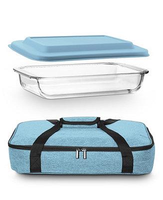 Art & Cook Glass 3-Piece Bake and Take Set - Macys