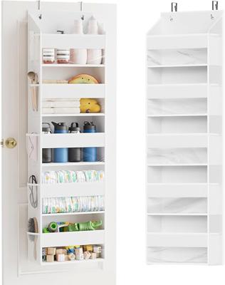 Amazon.com: SpaceAid 1 Pack Over The Door Organizer with 5 Large Pockets and 10 Mesh Side Pockets, 5 Layers Door Organizer Hanging with Clear Window f