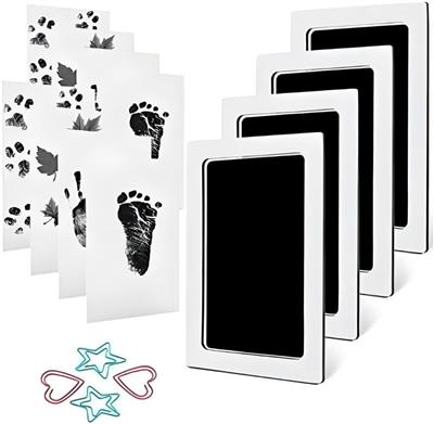 Baby Hand and Foot Print Inkless Pad Kit, Clean-Touch, Mess-Free, 0-6 Months, 4 Ink Pads with 8 Cardstock Sheets : Amazon.co.za: Baby Products