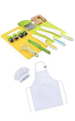 Kids Safe Plastic Kitchen Knives Cutting Board Apron Chef Hat Real Combo | Shop Today. Get it Tomorrow! | takealot.com