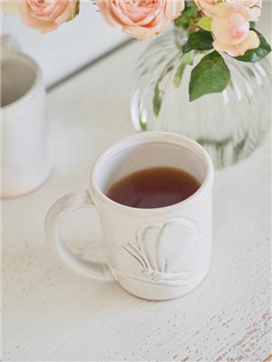 Butterfly Ivory Mug
