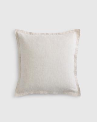 European Linen Euro Sham in Natural Chambray
