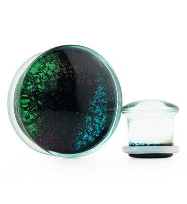 Glimmer Glass Plugs (0 Gauge - 1 Inch) | UrbanBodyJewelry.com