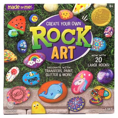 Made By Me Create Your Own Multicolor Rock Art Kit, Acrylic Paint and Glitter, Ages 6+ - Walmart.com