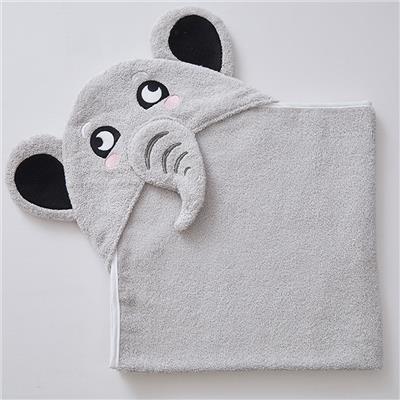 Wild Elephant Cotton Hooded Towel – Annasimona Kids
