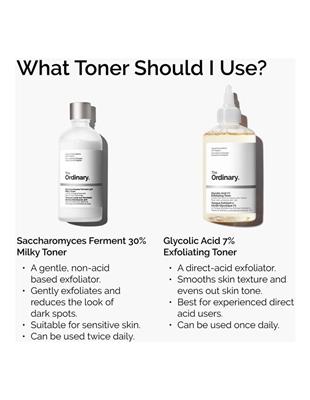 The Ordinary Glycolic Acid 7% Exfoliating Toner for Brightening and Smoothing 240ml | MYER