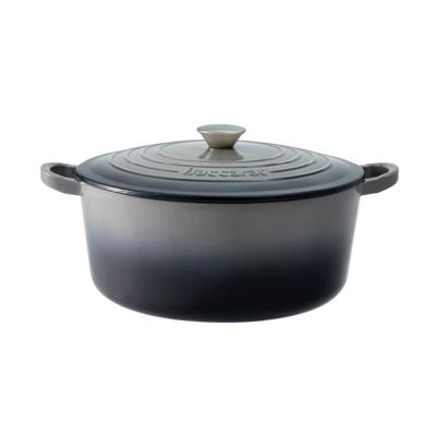 Baccarat Le Connoisseur Cast Iron Round French Oven 29cm 6.3L Smoke - Baccarat