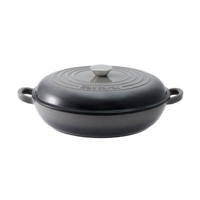 Baccarat Le Connoisseur Cast Iron French Sauté Pan 31cm Smoke - Baccarat