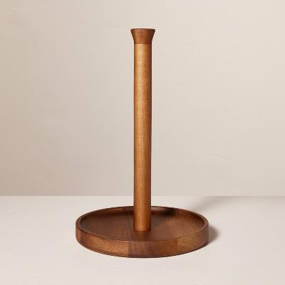 Wooden Paper Towel Holder Brown - Hearth & Hand™ with Magnolia: Acacia Wood, Countertop Design, Varnished Finish : Target