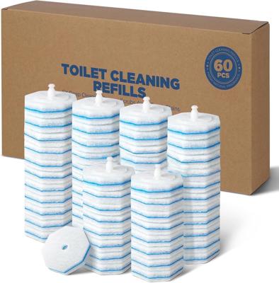 KEMEINILI Toilet Wand Refills, 60 Pack Disposable Toilet Brush，5X Cleaning Power , with Most Toilet Brushes Compatible - Walmart.com