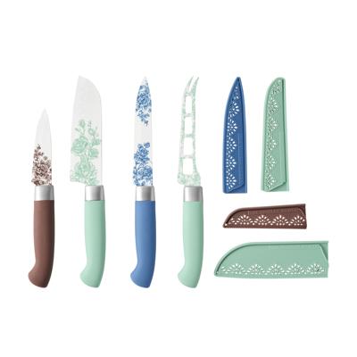 The Pioneer Woman Agatha 4-Piece Stainless Steel Utility Knife Set with Sheaths - Walmart.com