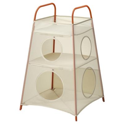 TIGERFINK storage with compartments, beige/orange - IKEA CA