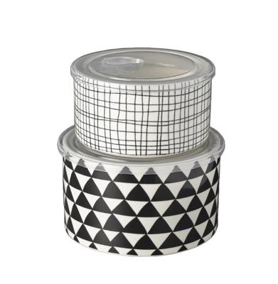 Thyme & Table 4-Piece Ceramic Baking Dish & Lid Set - Medallion - Walmart.com