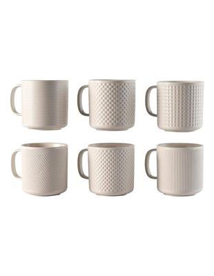 Salt&Pepper Otis Mug 300ml Set Of 6 in White | MYER