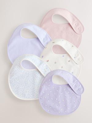 Buy Purple Baby Bibs 5 Pack from Next Australia