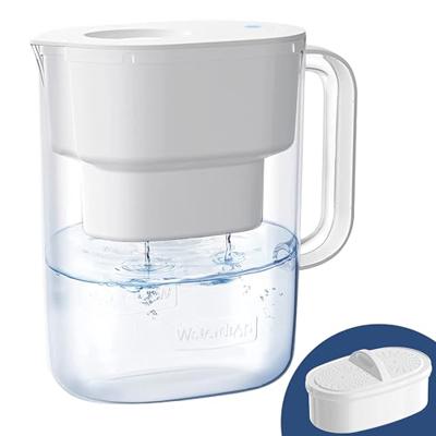 Waterdrop PT-07W Water Filter Pitcher, 10-Cup, NSF Certified, 200-Gallon Long-Life Filter, Improves Coffee & Tea Taste, Reduces PFOA/PFOS and Chlorine