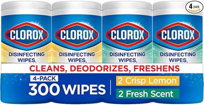 Amazon.com: Clorox Disinfecting Wipes Variety Pack, Bleach-Free, Kills 99.9% of Germs and Viruses Including COVID-19, 75 Count, Pack of 4 : Everything