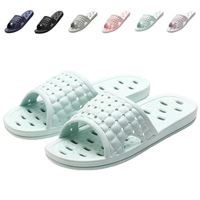 COZYAREA Shower Shoes Quick Dry Non-Slip Bathroom Slippers for Men Women Dorm Home Slides Light Blue Size 7.5-8 Women/6.5-7 Men