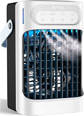 Amazon.com: Portable Air Conditioners, 1s fast cooling 16” Standing Fans that Portable AC，120° Oscillating 650ml Water Tank, 5Modes & 4Speeds Cooling